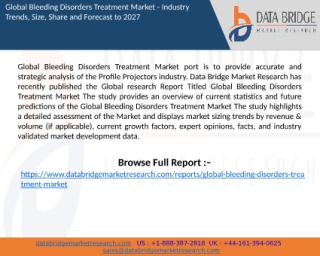 Bleeding Disorders Treatment Market.pptx