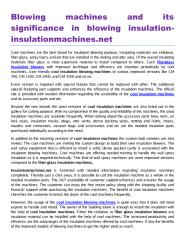 Blowing machines and its significance in blowing insulationinsulationmachines. net.pdf