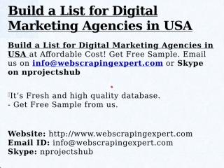 Build a List for Digital Marketing Agencies in USA.pptx